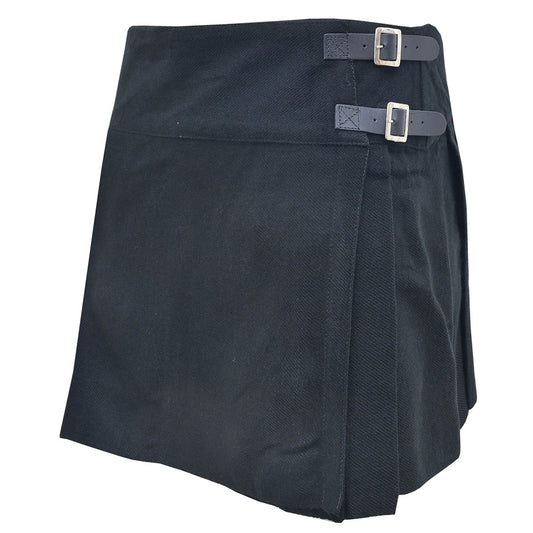 Black Tartan Skirt Front