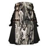 Black Urban Camo Prime Cargo Kilt