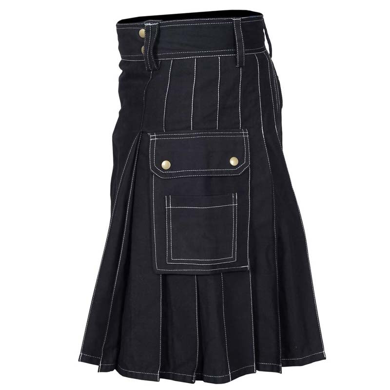 Black Utility Kilt: Timeless and Versatile Attire for Men