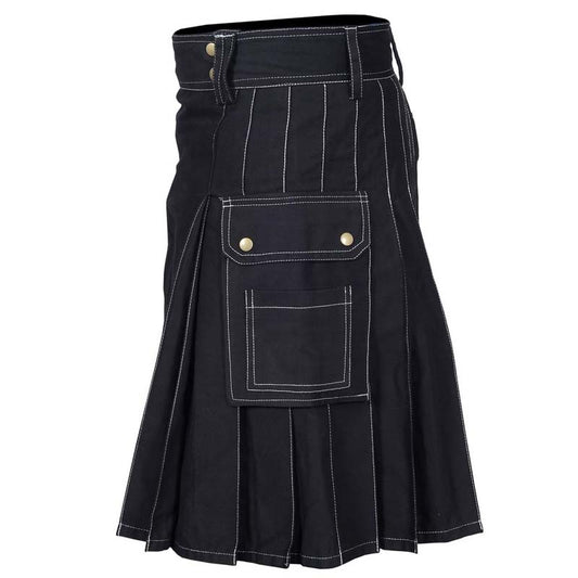 Black Utility Kilt: Timeless and Versatile Attire for Men
