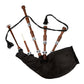 Black Velvet Natural Finish Scottish Bagpipe