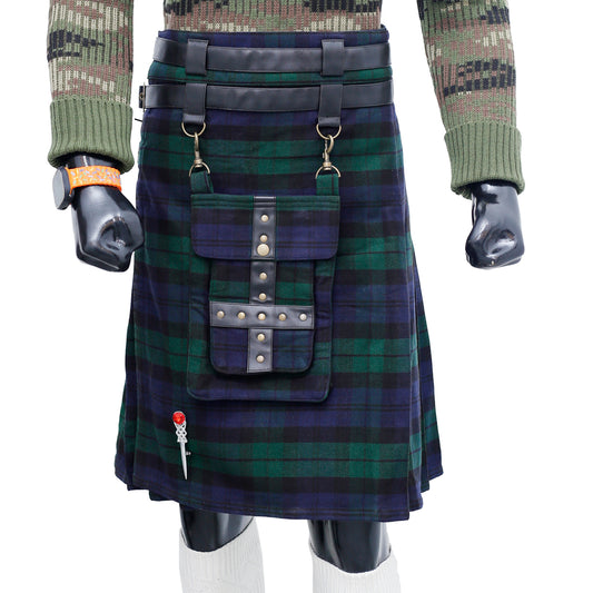 Black Watch Modern Adjustable Utility Kilt