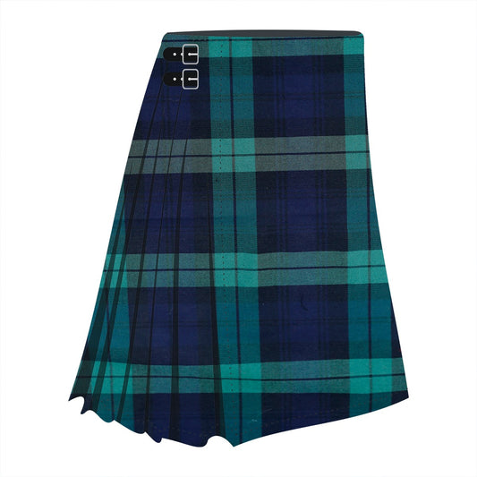 Black Watch Poly Viscose Tartan Kilt - Formal Style 8 Yard