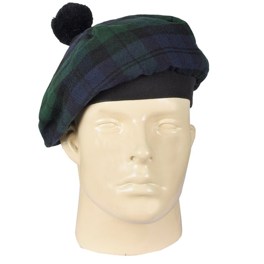 Black Watch Tartan Tammy Hat Front