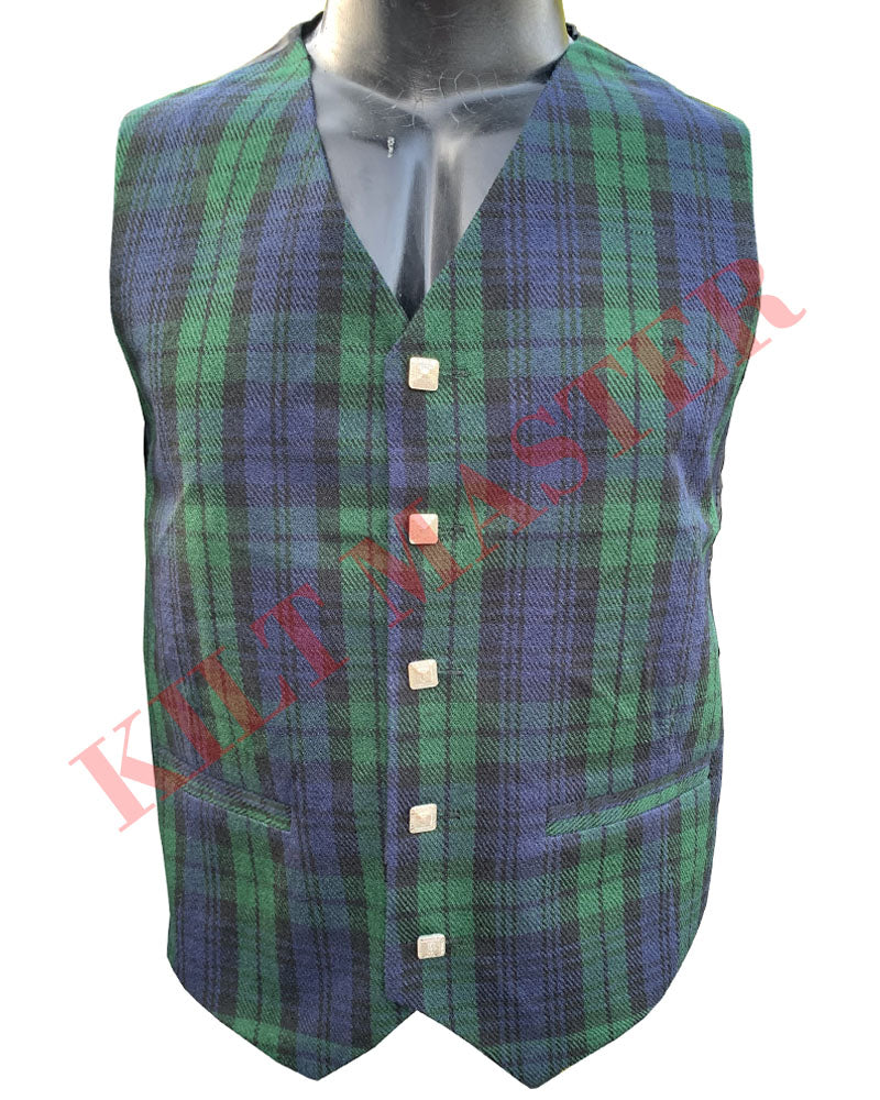 Black Watch Modern Tartan Vest