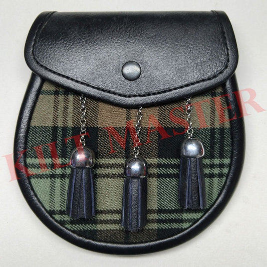 Black Watch Weathered Tartan Sporran Front