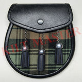 Black Watch Weathered Tartan Sporran Front
