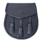 Black Leather Scottish Kilt Sporran