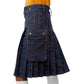 Blue Denim Utility Kilt Left