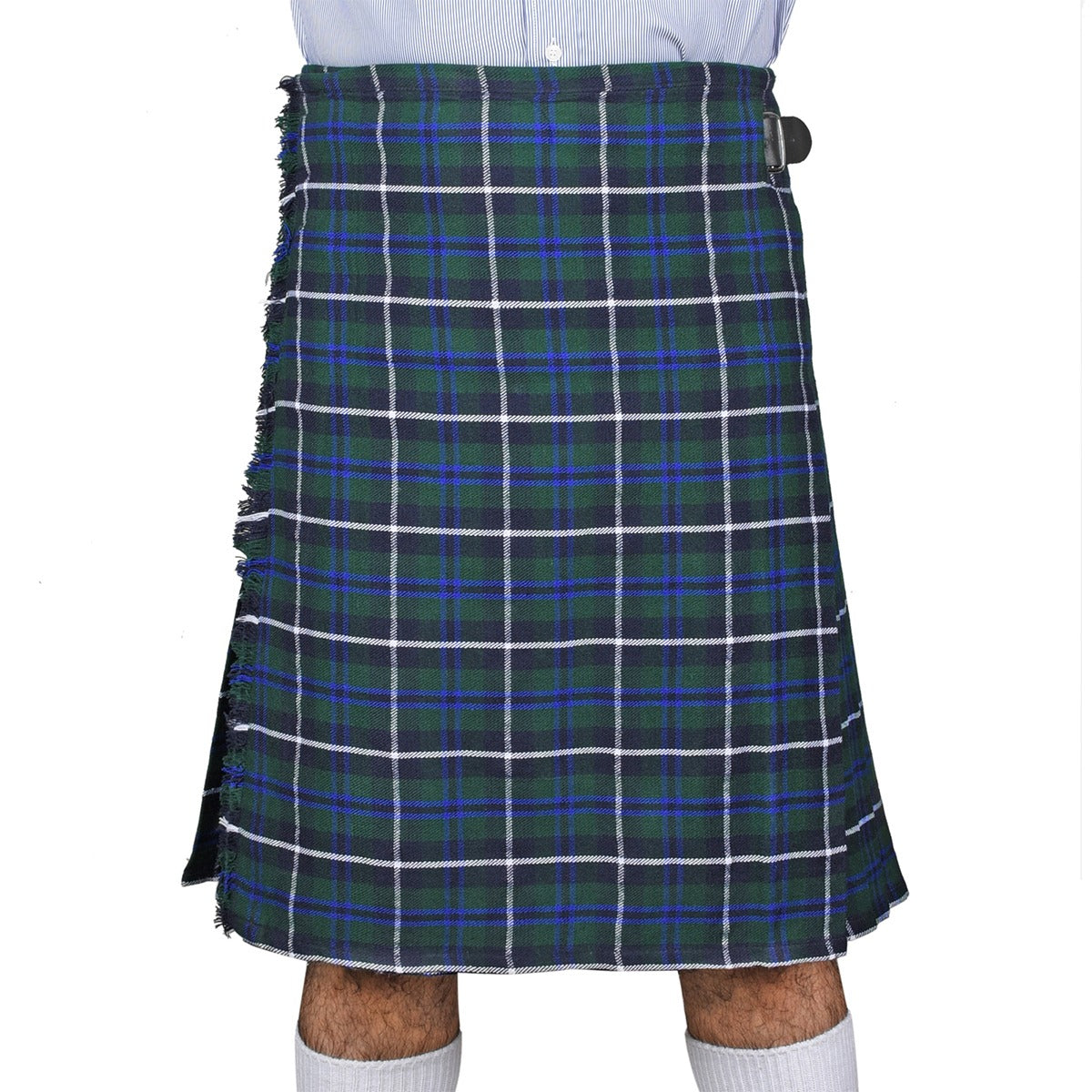Blue Douglas Tartan Kilt Front