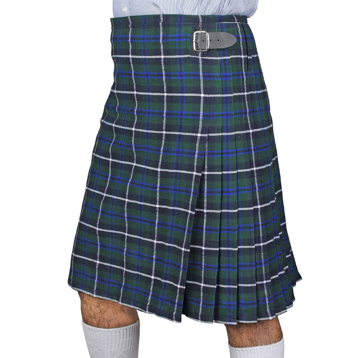 Blue Douglas Tartan Kilt Left