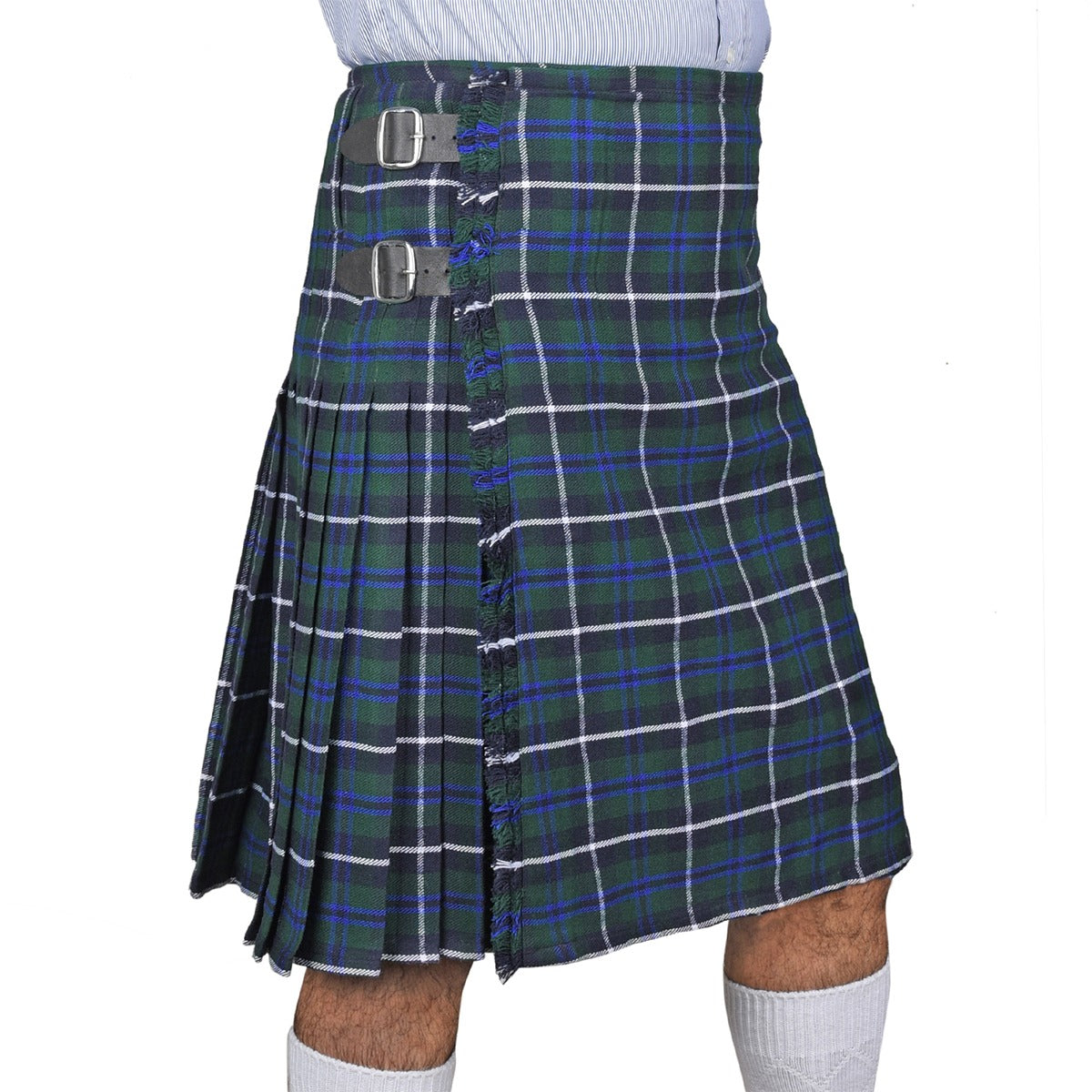 Blue Douglas Tartan Kilt Right