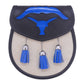 Blue Scottish Kilt Semi Dress Bull Leather Sporran