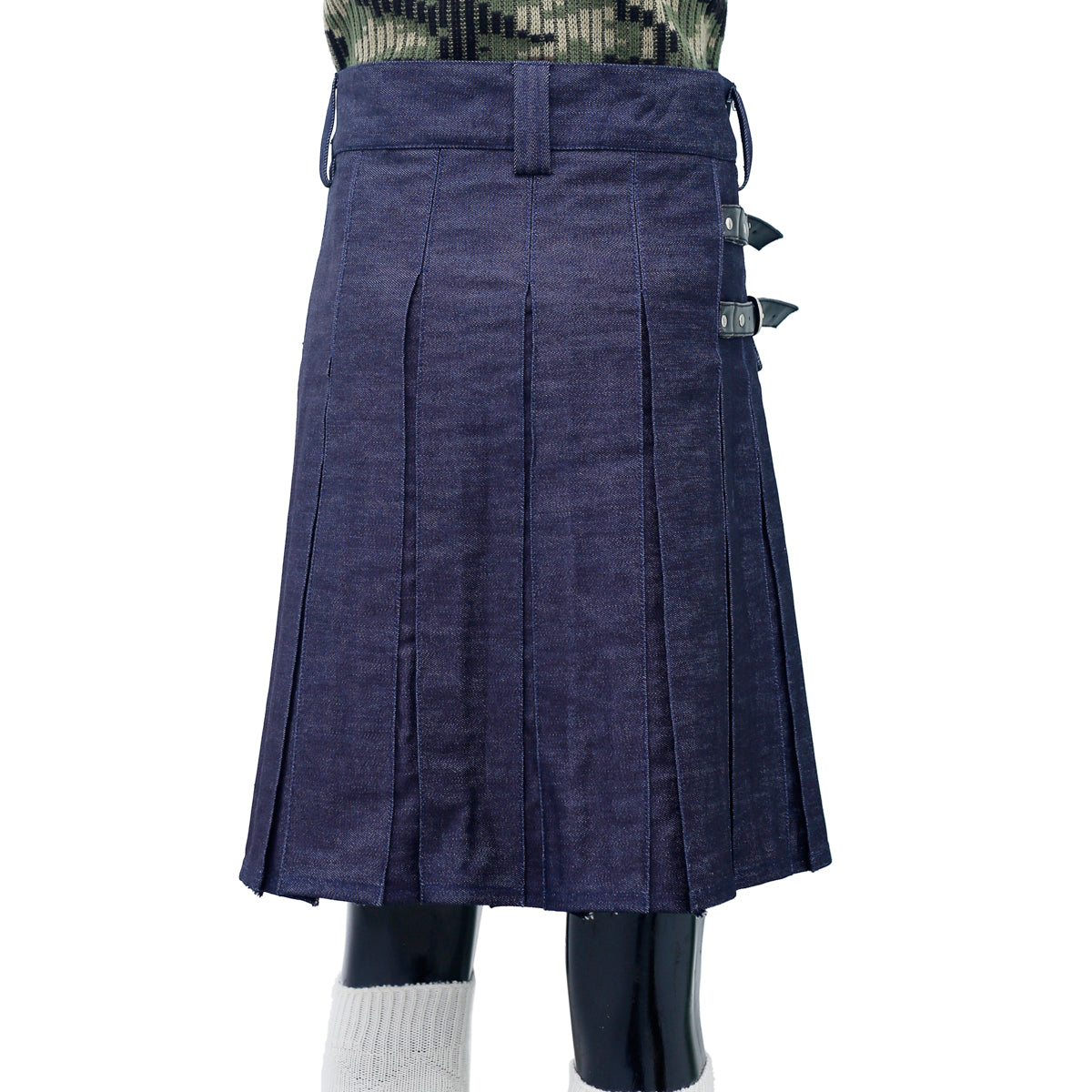 Blue Denim Kilt  Back