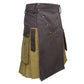 Brown and Khaki Utility Kilt