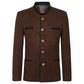 Brown German Bavarian Tyrol Loden Trachten Jacket