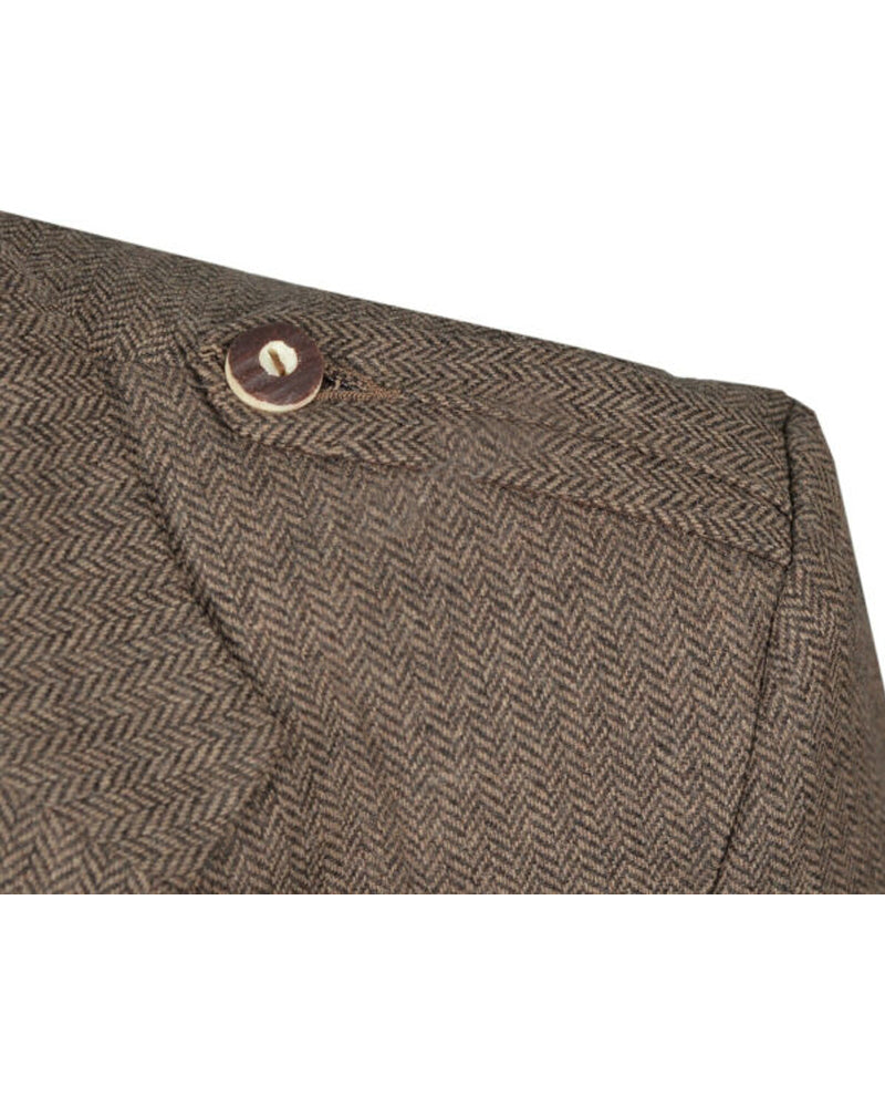 Brown Tweed Argyle Jacket