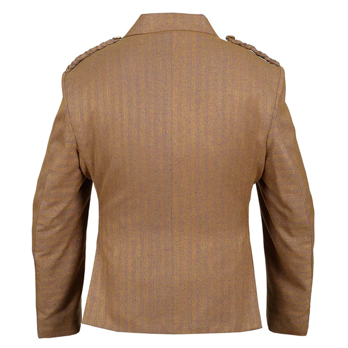 Brown Tweed Argyle Jacket with Vest Back