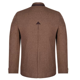 Brown Tweed German Bavarian Trachten Jacket