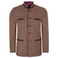 Brown Tweed Germen Bavarian Trachten Jacket Front