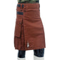 Brown Utility Kilt with Leather Straps Right