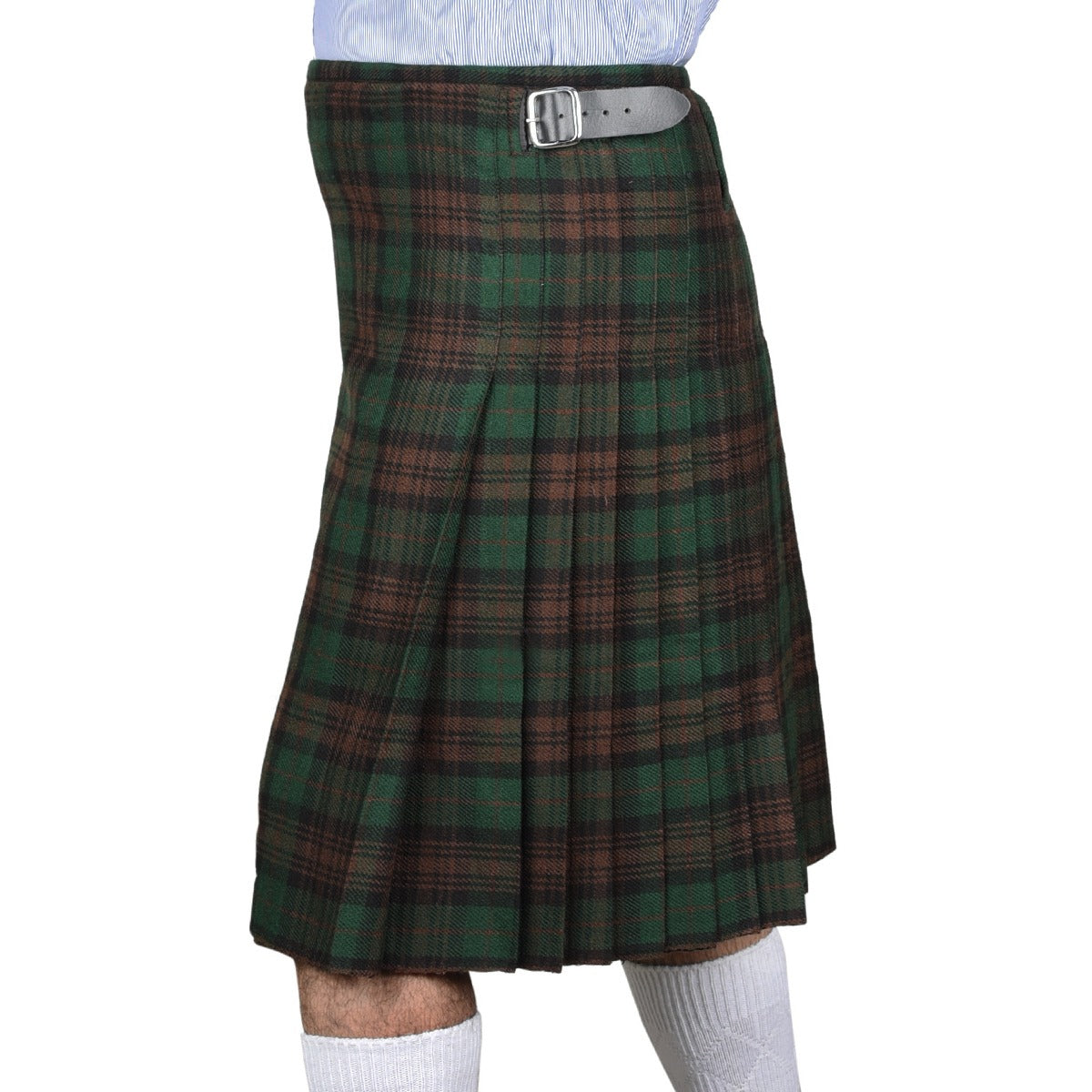 Brown Watch Tartan Kilt Left Side