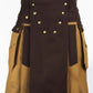 Brown and Khaaki Utiliy Kilt
