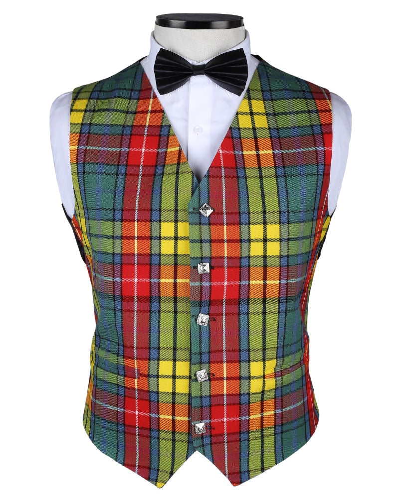 Buchanan Ancient Tartan Vest Front