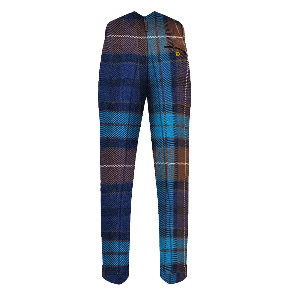 Buchanan Blue Tartan Trouser Back