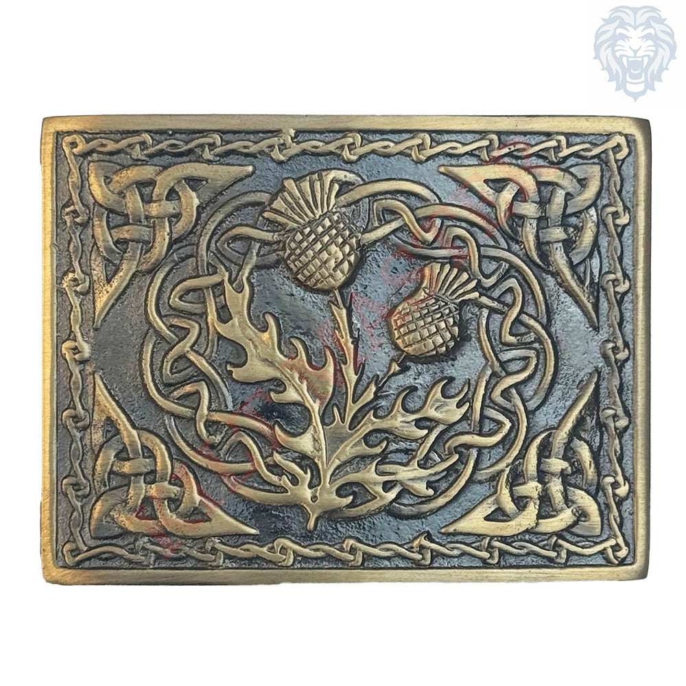 Thistle Kilt Belt Buckle Antique
