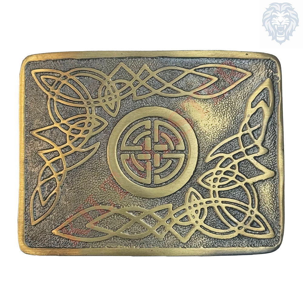 Celtic Swirl Kilt Belt Buckle Antique