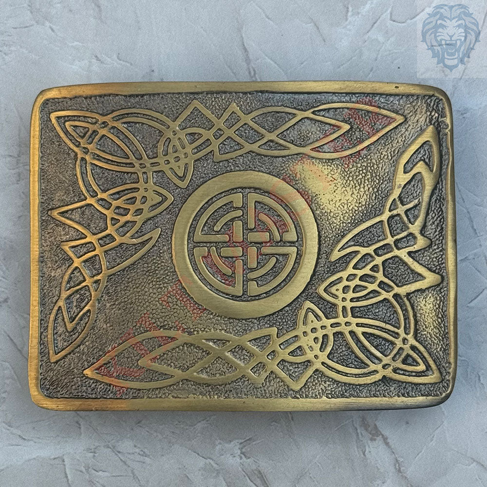 Celtic Swirl Kilt Belt Buckle Antique- A