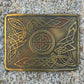 Celtic Swirl Kilt Belt Buckle Antique- B