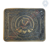 Harp Claddagh Kilt Belt Buckle Antique