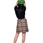 Camel Thompson Tartan Skirt Back Photo