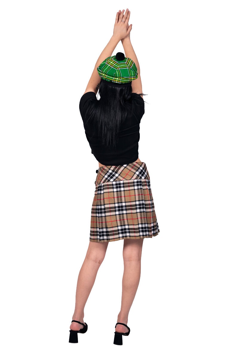 Camel Thompson Tartan Skirt Back Photo