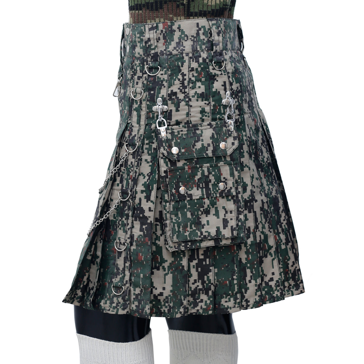 Camouflage Gothic Mens Kilt