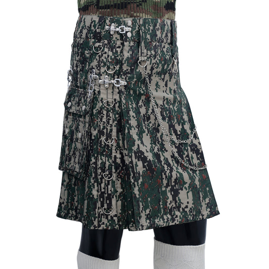 Camouflage Gothic Mens Kilt