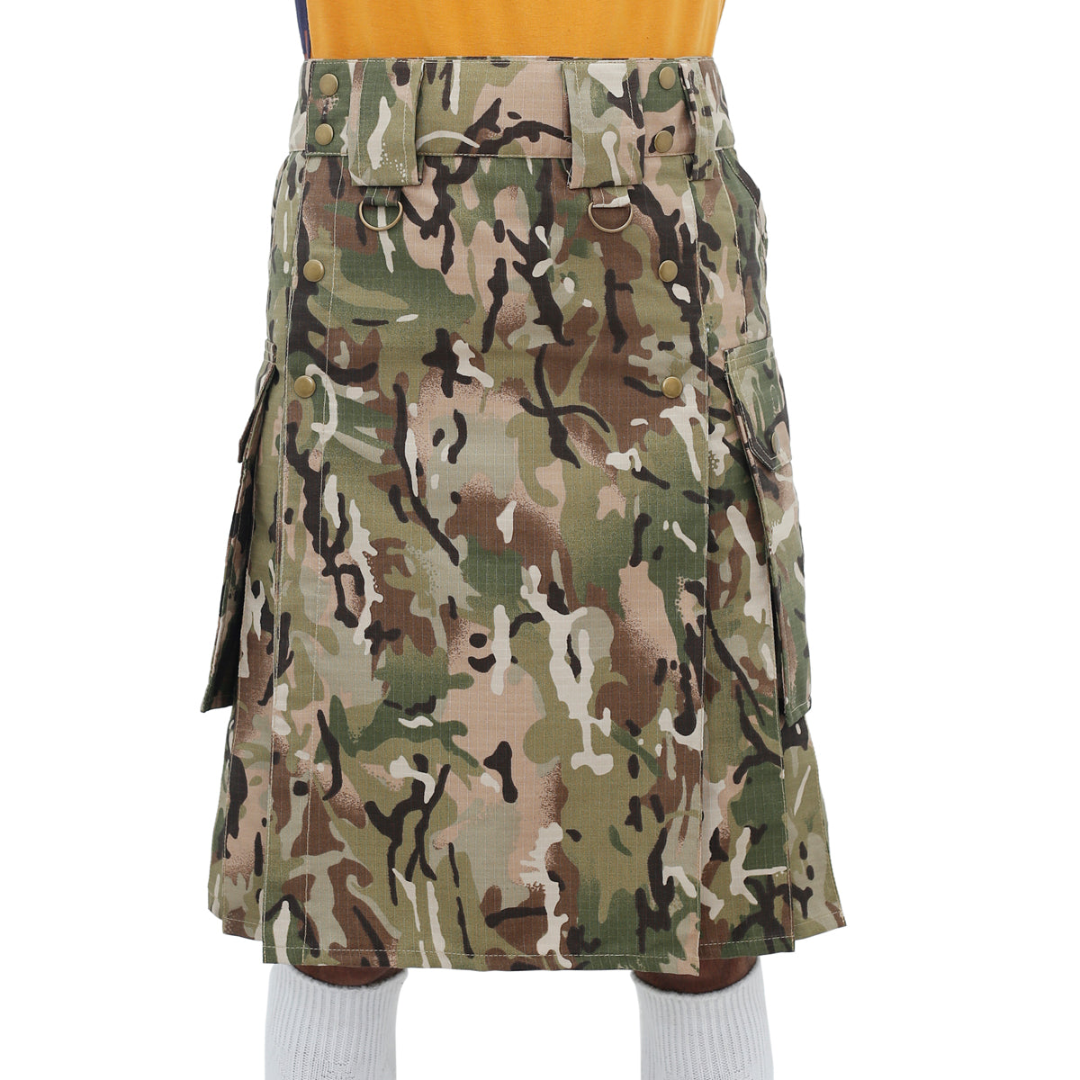 Camouflage Tactical Kilt for Men Front