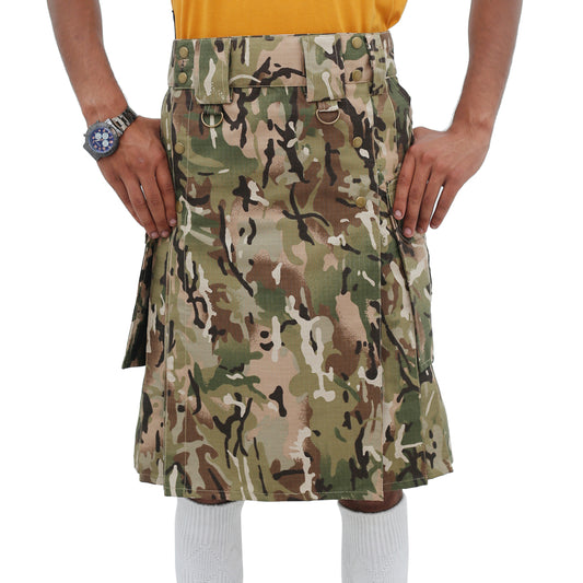 Camouflage Tactical Kilt for Men