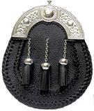 Cantle Black Leather Sporran