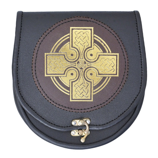 Celtic Cross Clasp Sporran Front