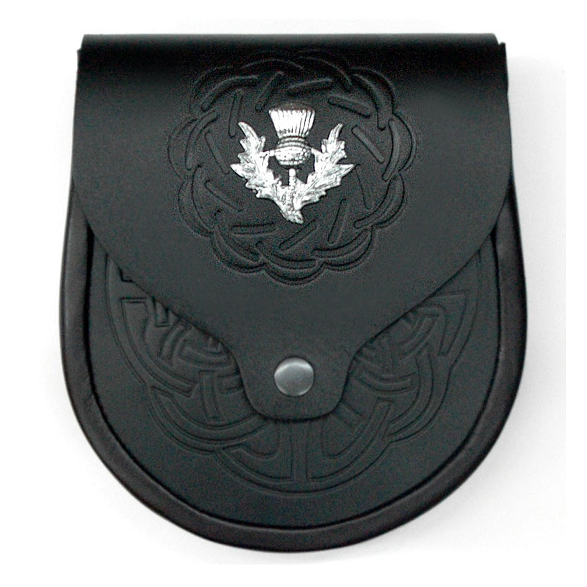 Celtic Pattern Embossed Leather Sporran