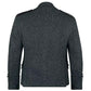 Charcoal Grey Argyll Jacket With Vest Back