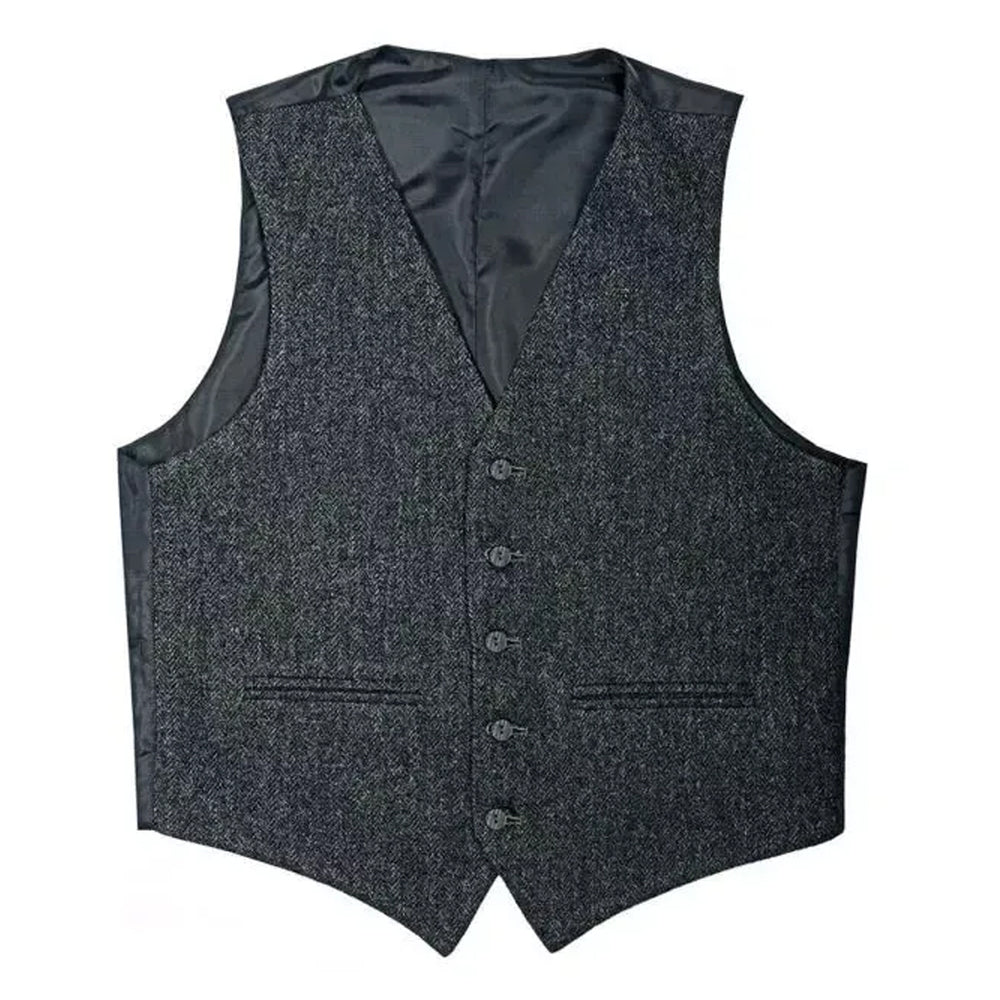 Charcoal Grey Argyll Jacket With Vest Photo