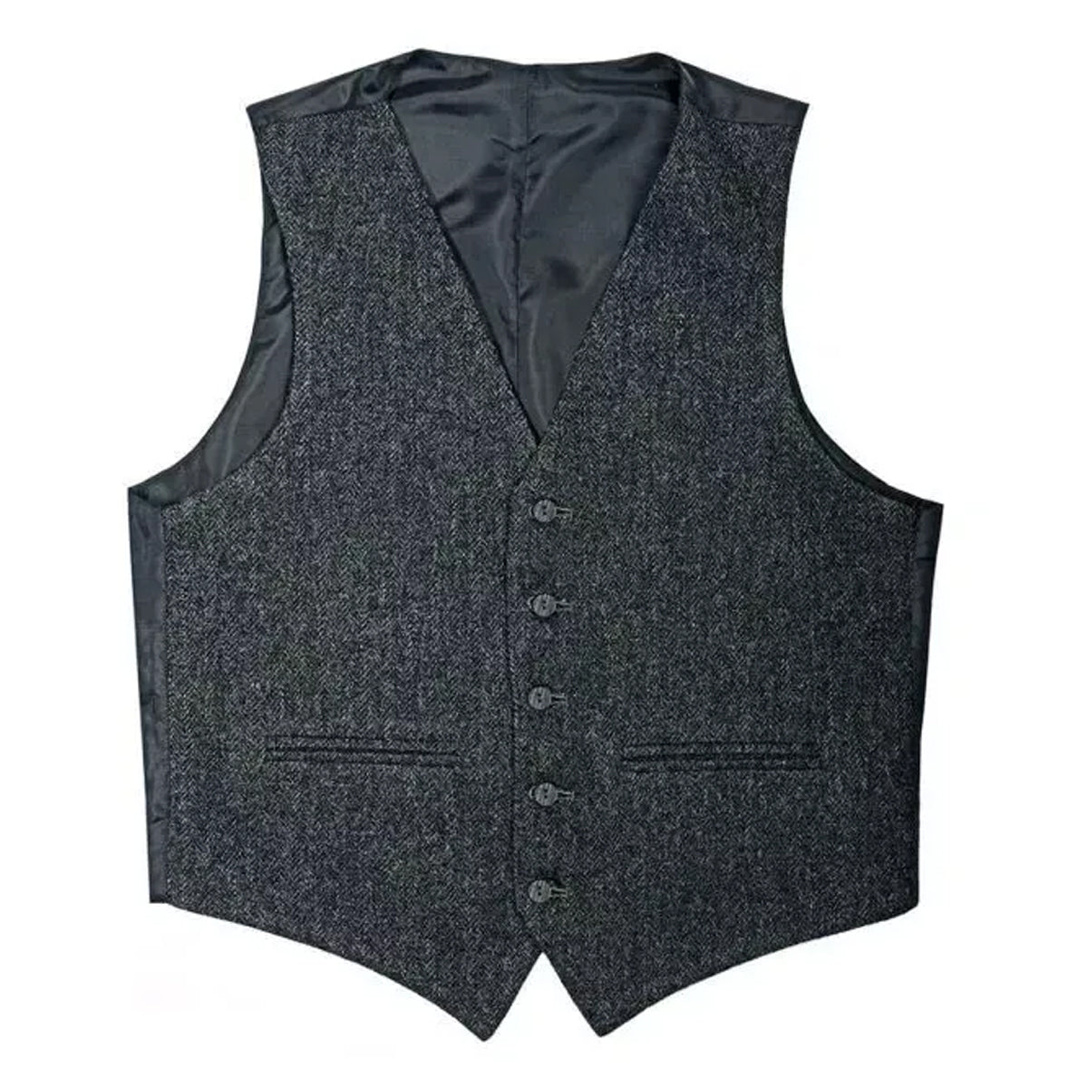 Charcoal Grey Argyll Jacket With Vest Photo