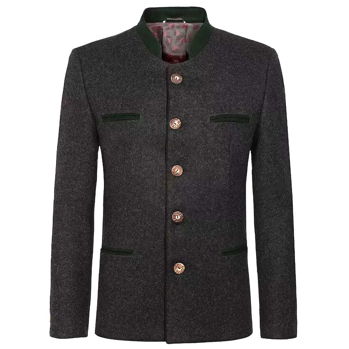  Charcoal Grey Bavarian Trachten Jacket