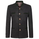  Charcoal Grey Bavarian Trachten Jacket