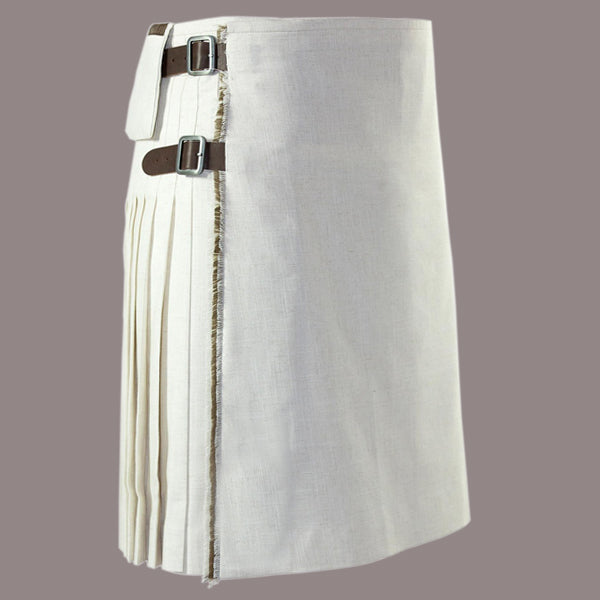 Christmas Tartan Plaid Kilt White