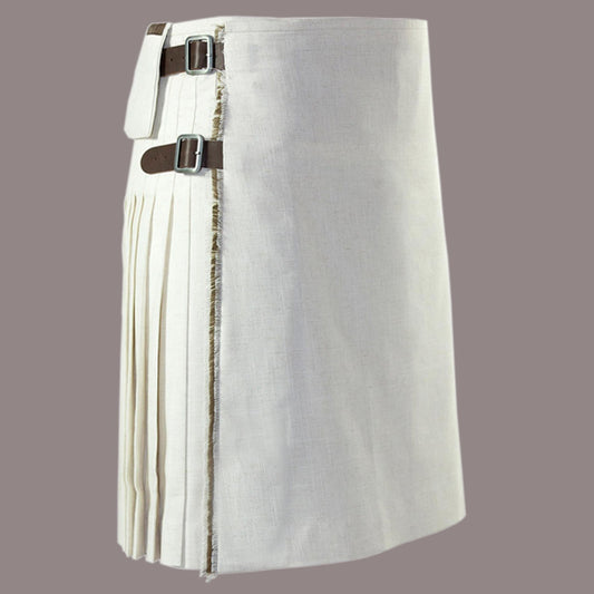 Christmas Tartan Plaid Kilt White